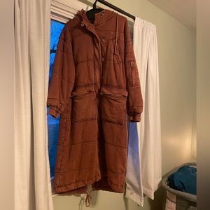 Free People Runaway Knit Parka